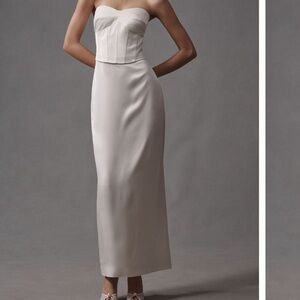 NWT!! Reformation Ariyah Satin Corset Maxi Dress